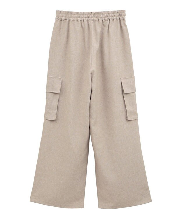 Green Parks 麻調ミリタリーカーゴパンツ Brown