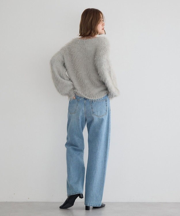 YECCA VECCA フェザーMIXロービングニット Gray