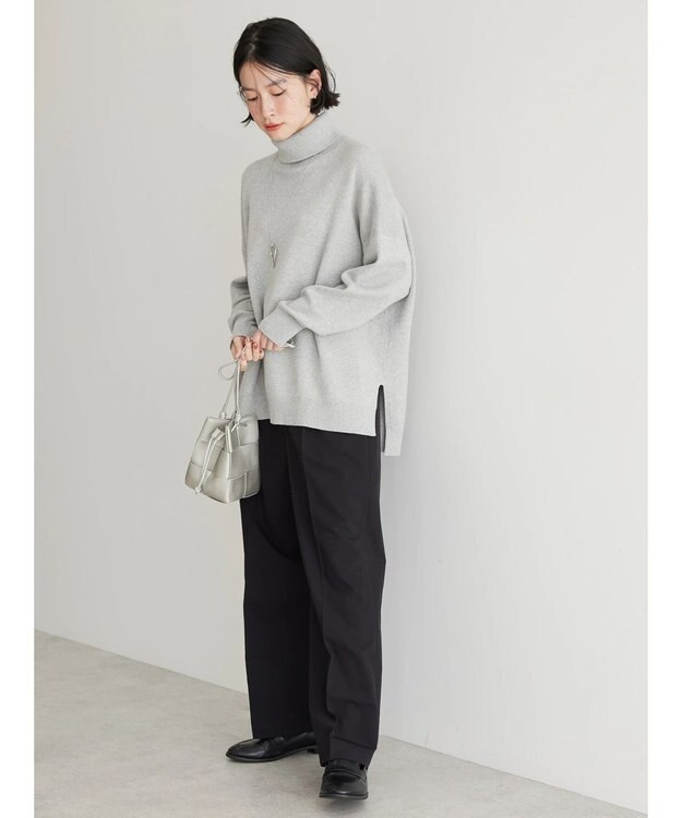 AMERICAN HOLIC バイパチタートルネックニットプルオーバー Light Gray Mixture