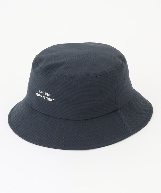 J.PRESS YORK STREET 【UNISEX】ロゴ刺繍バケットハット ネイビー系