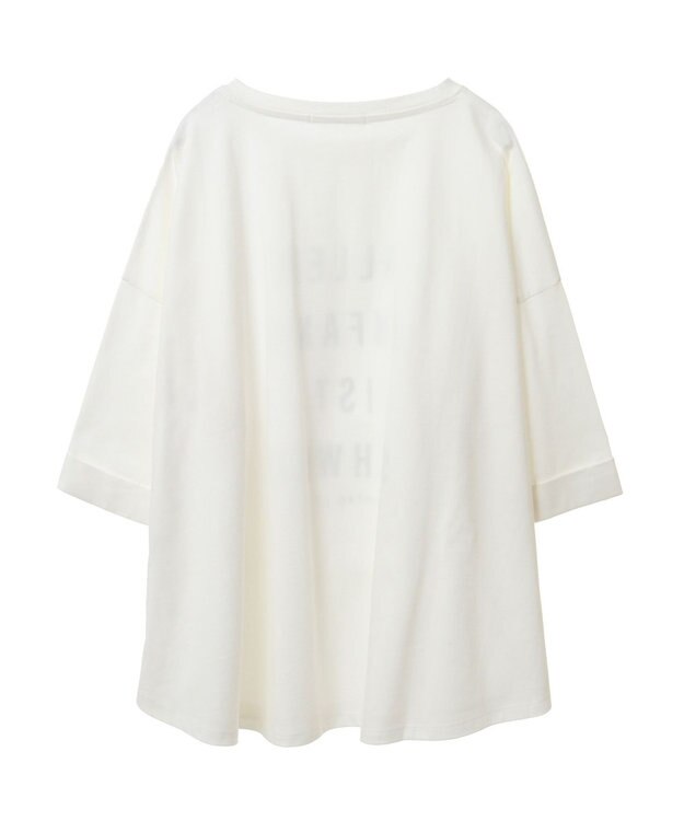 Green Parks インド綿 BIGサイズブロックロゴ半袖プルオーバー Off White