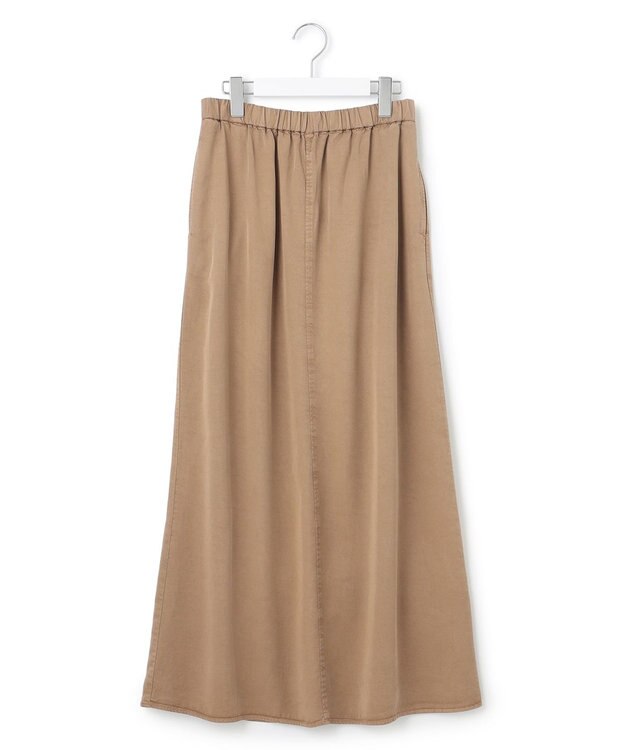 23区 L 【SLOW/一部店舗限定】ガーメントツイル セミフレア スカート ベージュ系