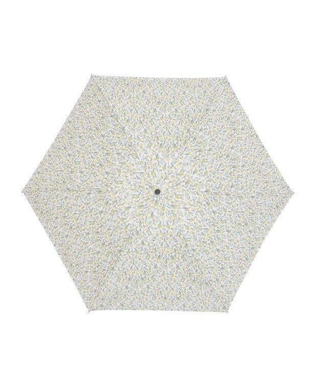 MOONBAT 【 遮光率100％/遮熱/UV/軽量】MACKINTOSH PHILOSOPHY(マッキントッシュフィロソフィー)晴雨兼用日傘 Snowblue Garden Barbrella バーブレラ 折りたたみ傘 フワクール生地使用 イエロー