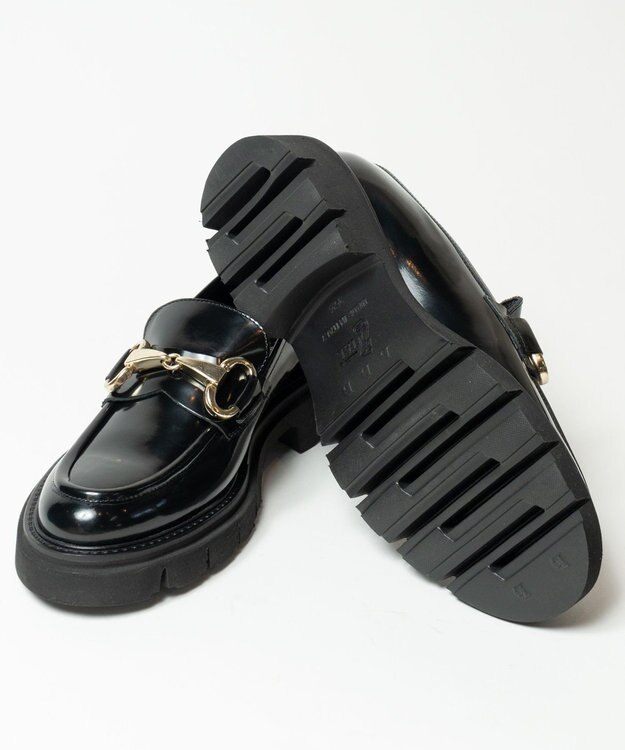 BONTRE 【LucaGrossi/ルカグロッシ】厚底ビットローファー ブラック