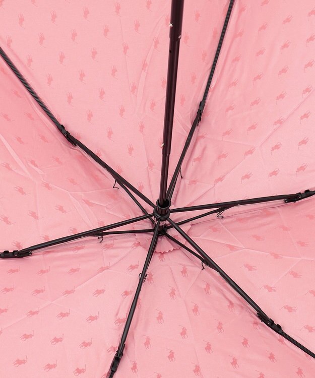 MOONBAT POLO RALPH LAUREN(ポロ ラルフローレン)折りたたみ傘 PPジャカード ペールピンク