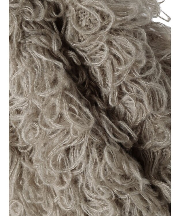 Green Parks ・Ｐｅｔｉｔ　Ｆｌｅｕｒ　ループニットカーディガン Gray