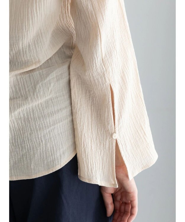 Te chichi クレープフレアスリーブブラウス【AOYAMA FASHION ASSOCIATION × Te chichi】 オレンジ