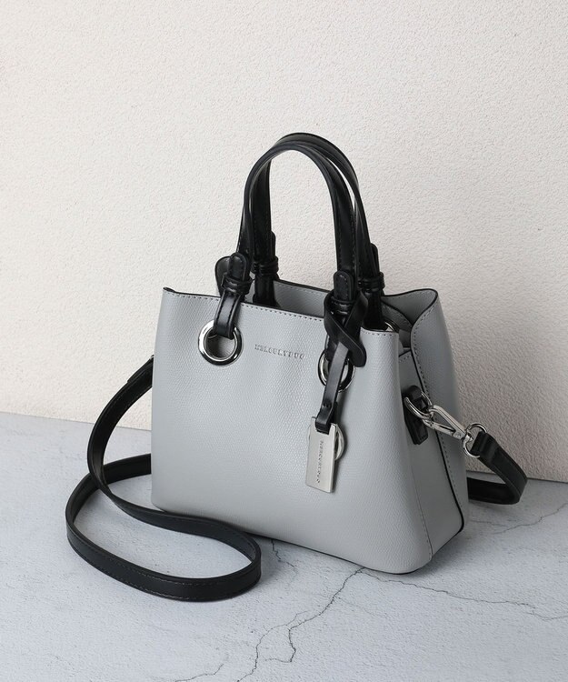 style code 【MERCURYDUO/マーキュリーデュオ】メタルアイレット　ミニショルダーバッグ、ハンドバッグ オリーブ