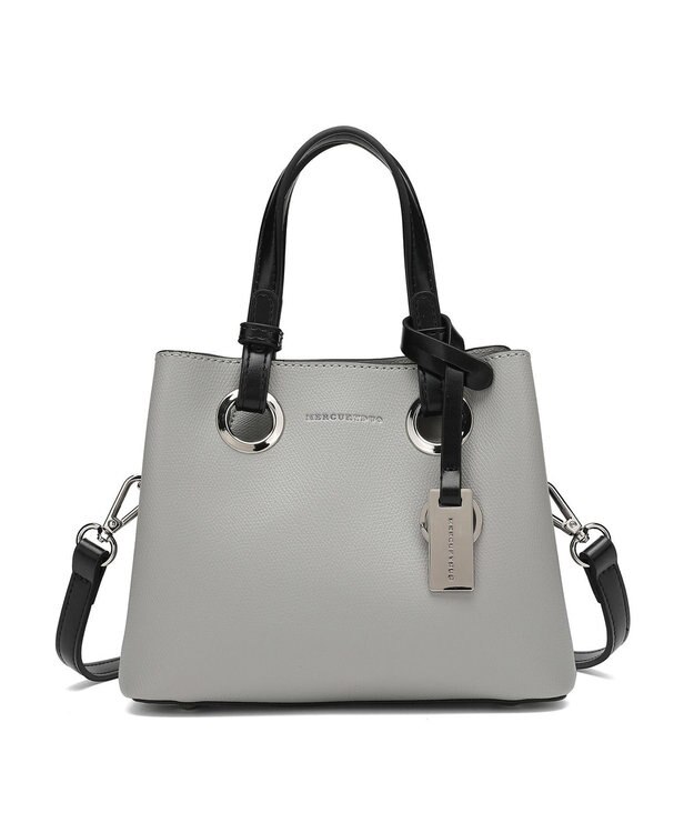 style code 【MERCURYDUO/マーキュリーデュオ】メタルアイレット　ミニショルダーバッグ、ハンドバッグ オリーブ
