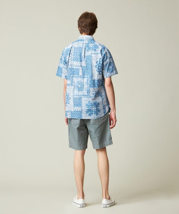 J.PRESS MEN ペイズリーバンダナプリント シャツ ダルブルー系5