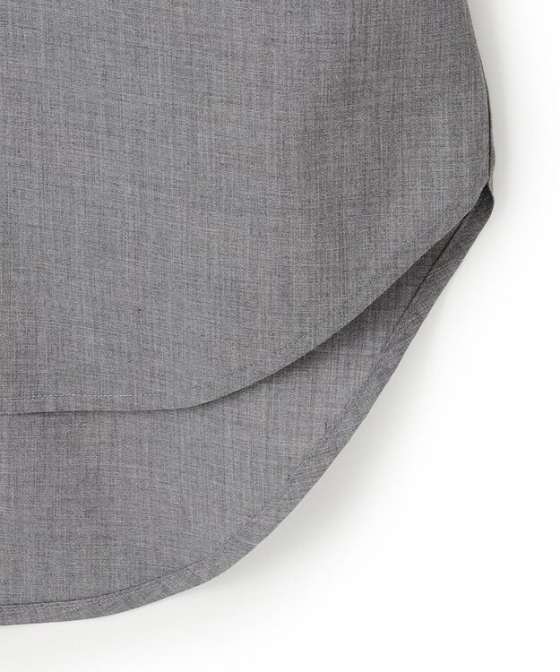 23区 【SLOW/一部店舗限定】ライトタンブラータフタ バックボタン シャツ ライトグレー系