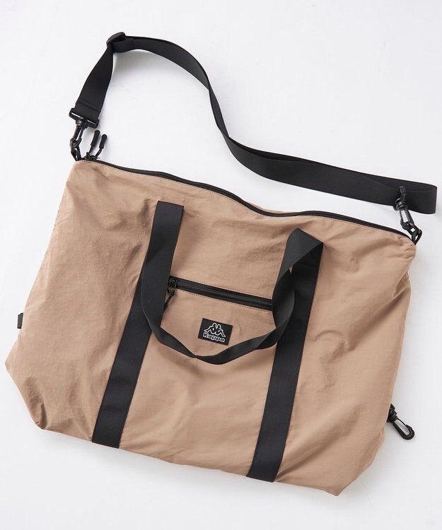 OP／FILA 【Kappa】撥水２WAYバッグ グレー×ベージュ