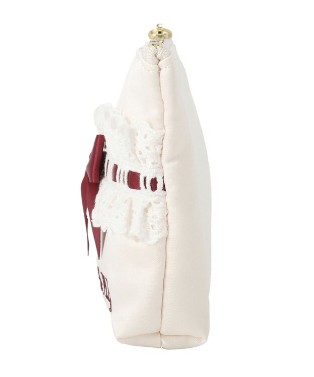 Maison de FLEUR ガトーフレーズスクエアポーチ Off White