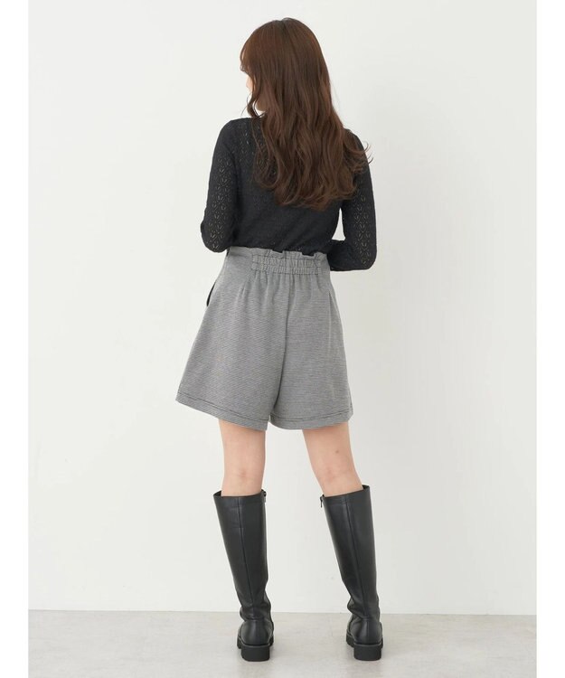 earth music&ecology 起毛レースハイネックインナー Black