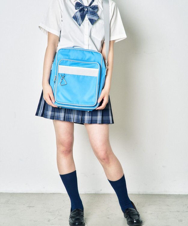 WEGO 【SCHOOL ITEM】スクールショルダーバッグ サックス