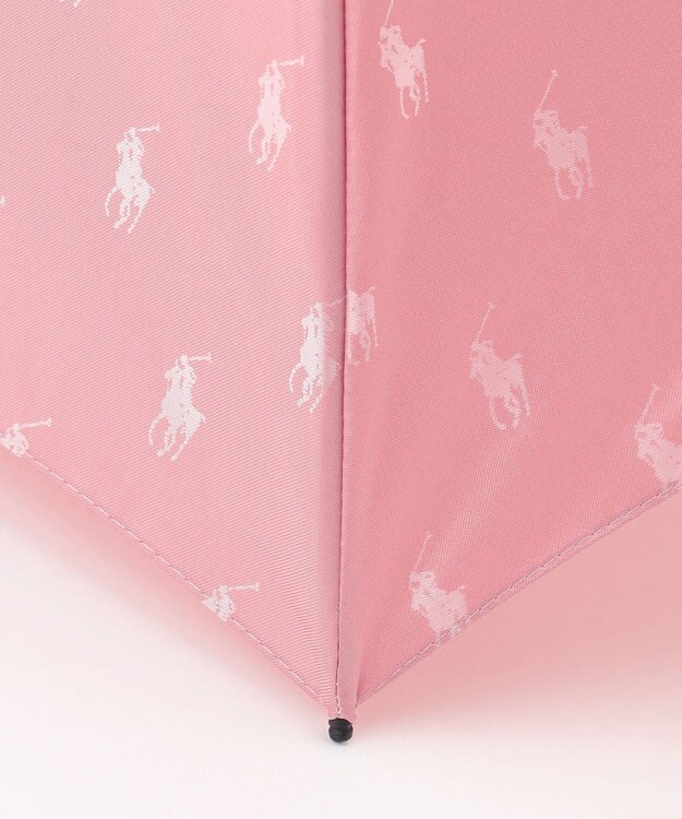 MOONBAT POLO RALPH LAUREN(ポロ ラルフローレン)折りたたみ傘 PPジャカード ペールピンク