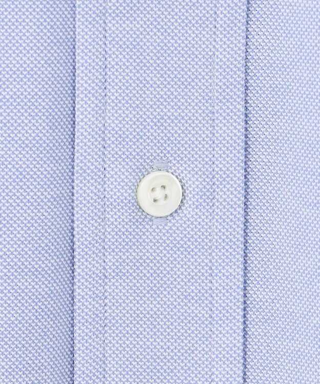 J.PRESS MEN 【吸水速乾 / 抗菌防臭 / 遮熱 / 防シワ】【J.PRESS OXFORD JERSEY】カノコインレイ半袖 シャツ / B.D. サックスブルー系