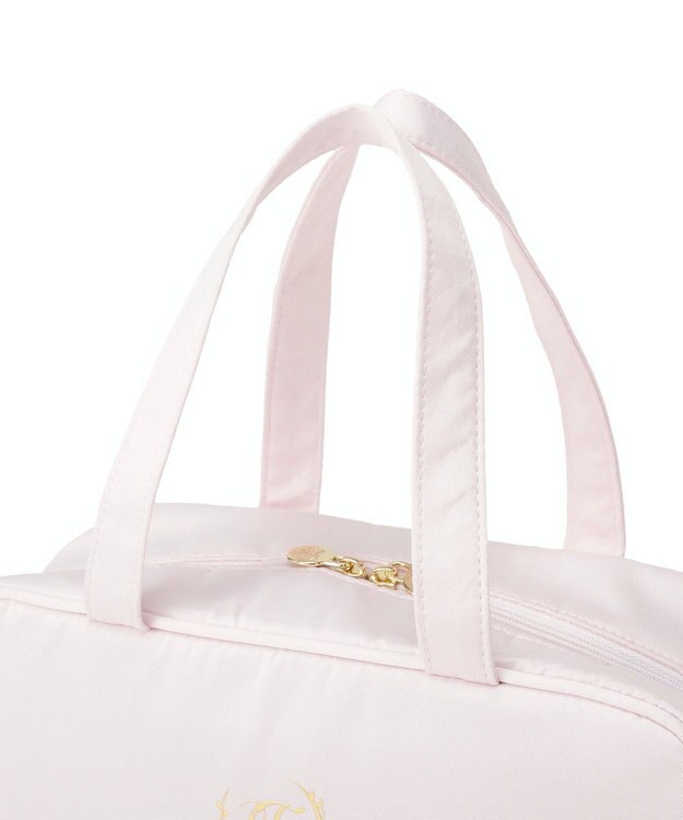 Maison de FLEUR 【保冷機能付き】サテンサイドリボン保冷バッグ Pink