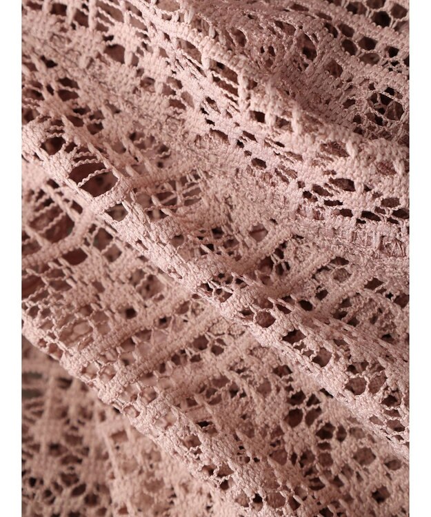 earth music&ecology レースショートシャツ Pink