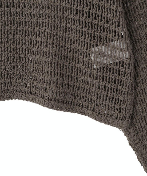 AMERICAN HOLIC 刺繍メッシュプルオーバー Charcoal Gray