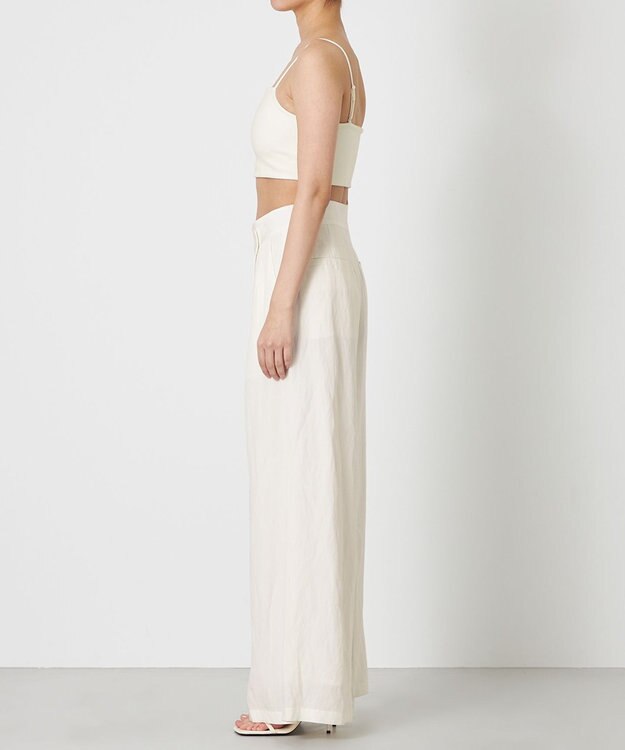 NAVE 【Nave・セットアップ可】ヴィスコースリネン パンツ アイボリー系