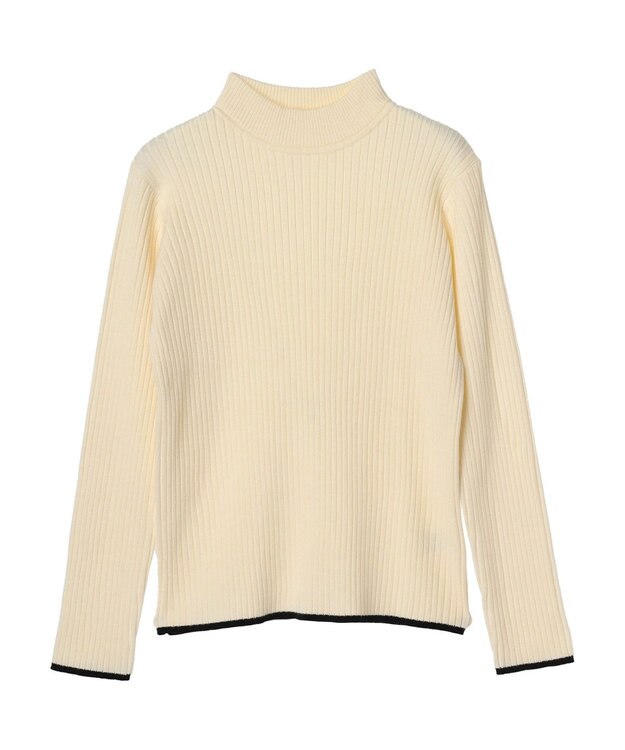 Green Parks ・ＥＬＥＮＣＡＲＥ　ＤＵＥ　ハイショクリブハイネックニット Ivory