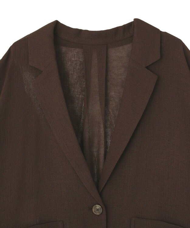 Green Parks メッシュポンチョジャケット Brown