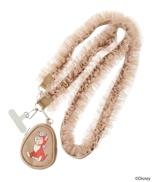 earth music&ecology Ｄｉｓｎｅｙ／チュールフリルスマホショルダー Beige