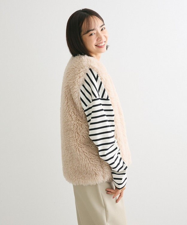 Green Parks ・ＥＬＥＮＣＡＲＥ　ＤＵＥ　シープファーベスト Light Beige