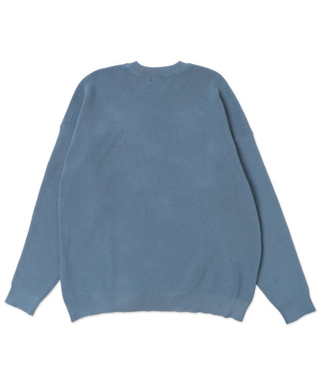 WEGO 【2点SET】アクセ付きワンポイントニットプルオーバー サックス