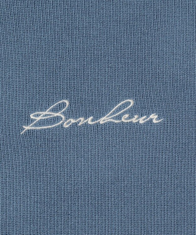 WEGO 【2点SET】アクセ付きワンポイントニットプルオーバー サックス