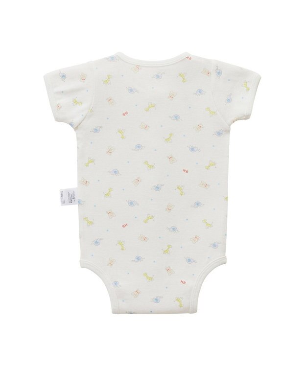 MIKI HOUSE HOT BISCUITS 【60-70cm】 半袖ボディシャツ(前開き) マルチカラー