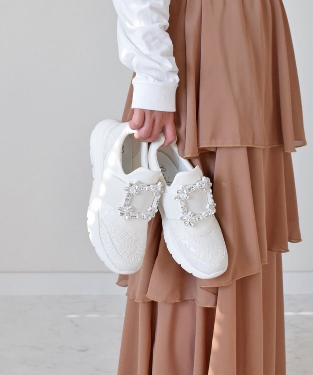 Bridget Birkin 【Bridget Birkin】バックルスニーカー ホワイト
