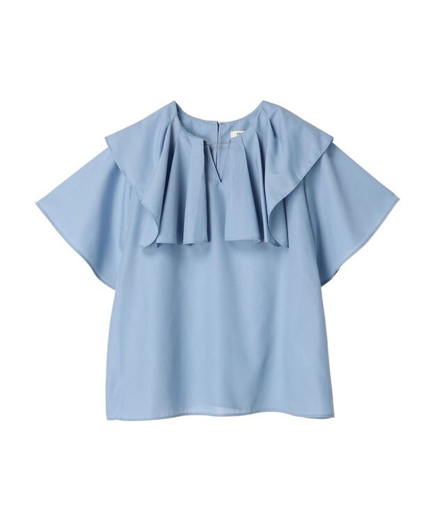 earth music&ecology ビッグカラーチェーンブラウス Sax