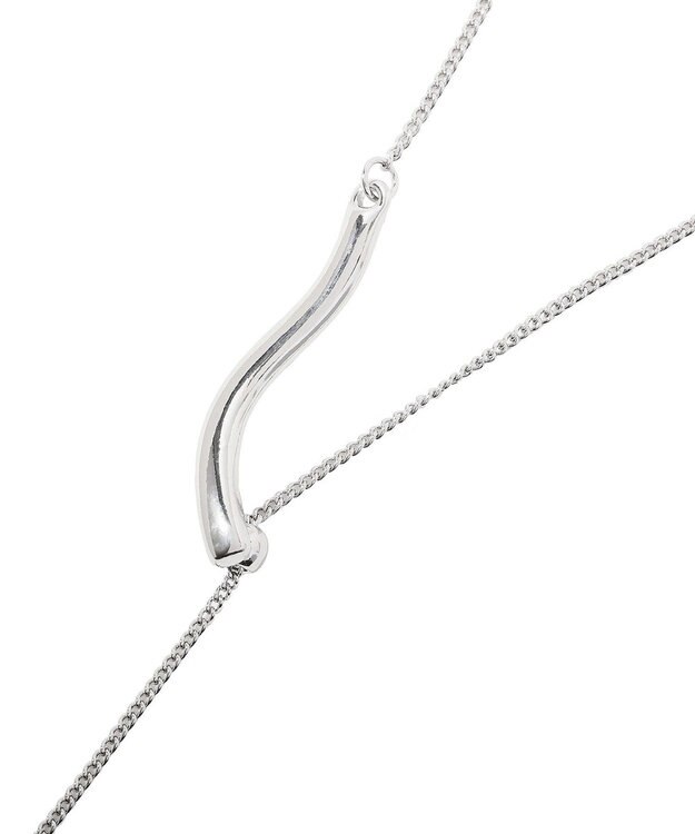 YECCA VECCA ウェービーメタルスライドラリエット Silver