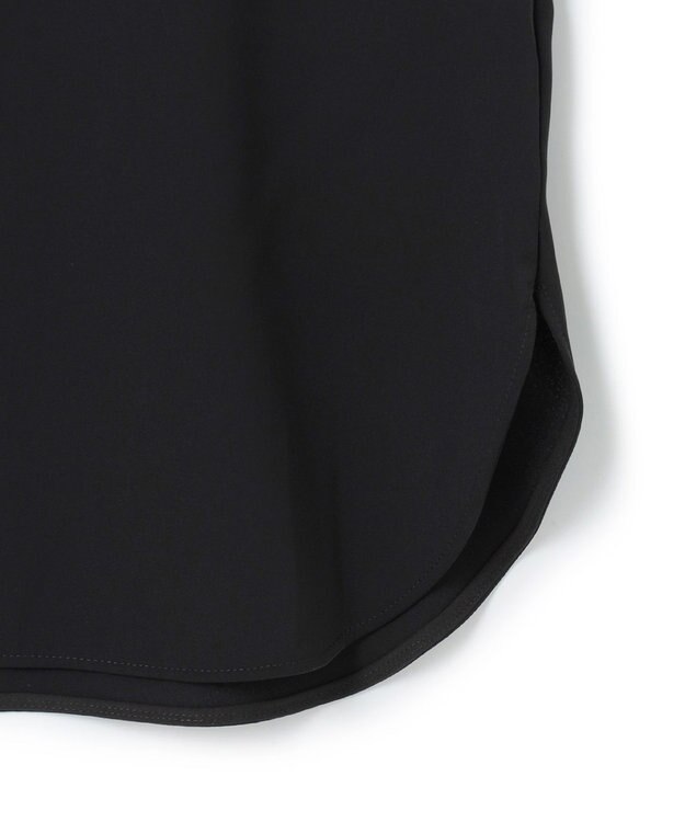 UNFILO ドレープサテンブラウス [NEW]ブラック