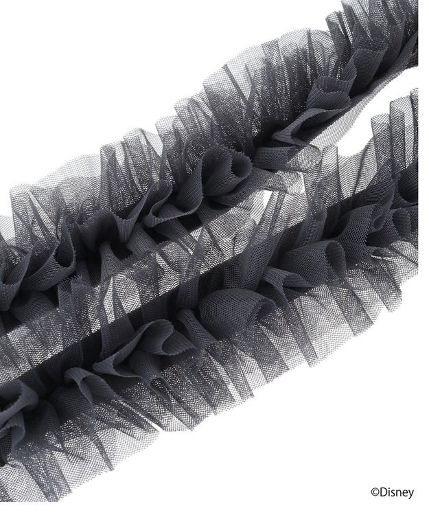 earth music&ecology Ｄｉｓｎｅｙ／チュールフリルスマホショルダー Black