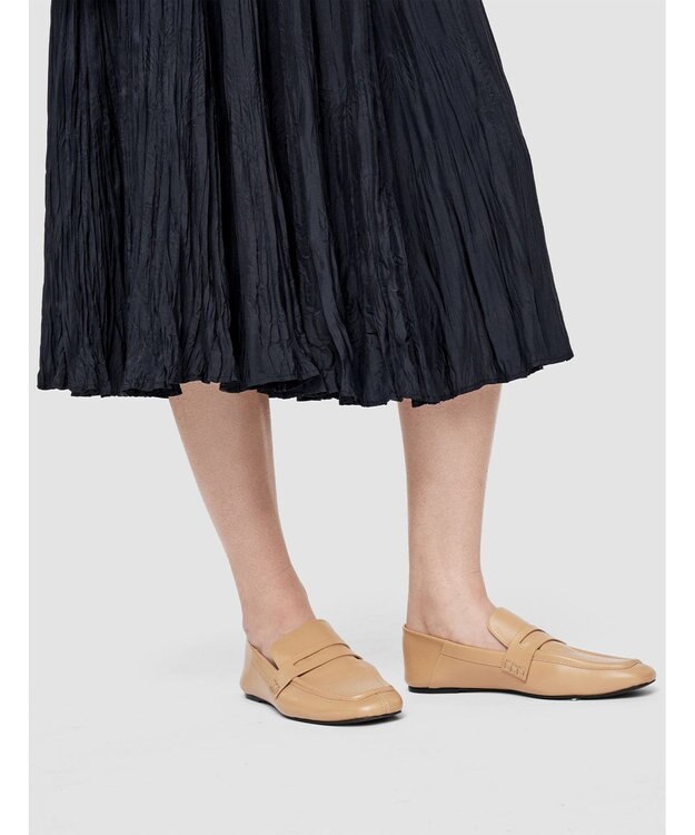 JOSEPH 【洗える】ハボタイ　ナチュラルプリーツスカート Navy