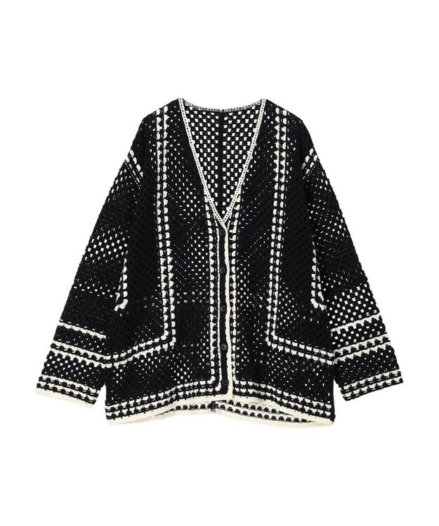 AMERICAN HOLIC クロシェカーディガン Black