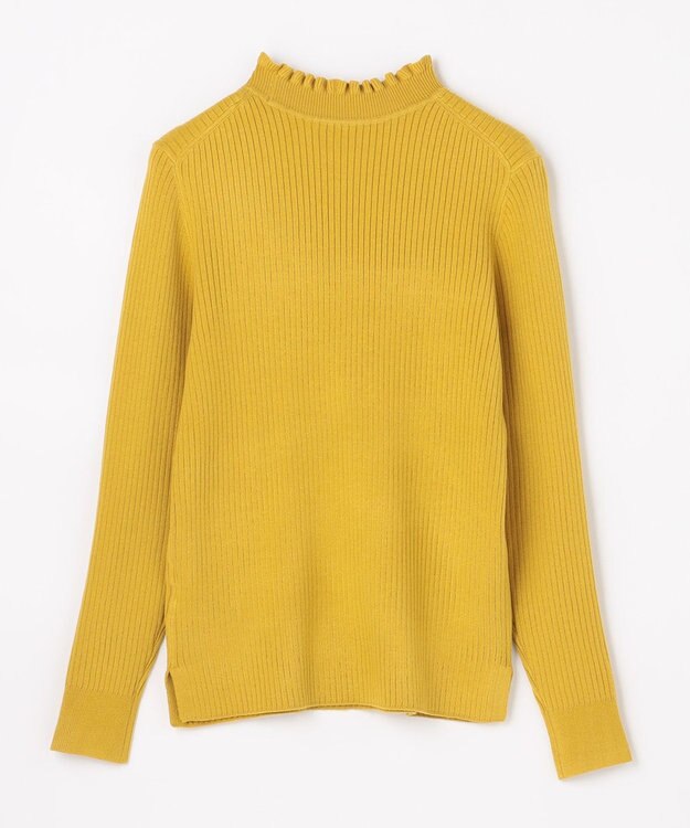 ANY L 【6色展開】フリルネックニット マスタード