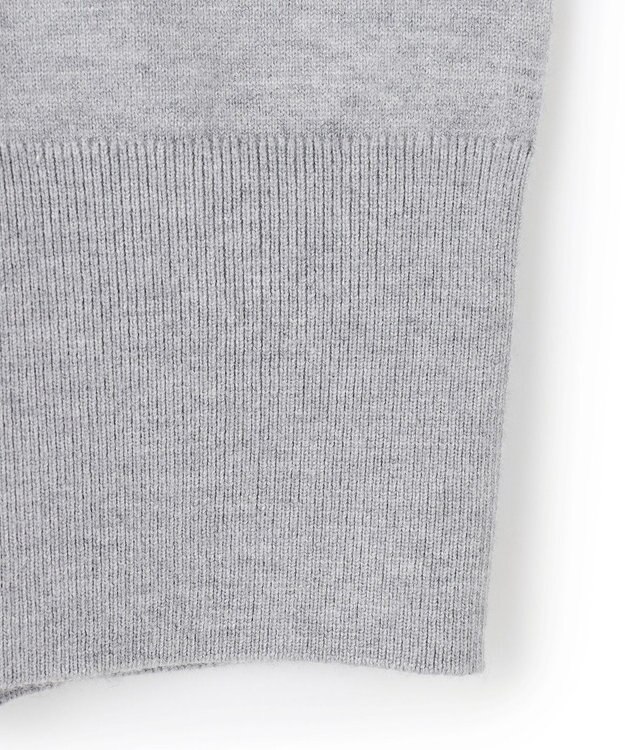 UNFILO ネックビジュー カーディガン グレー