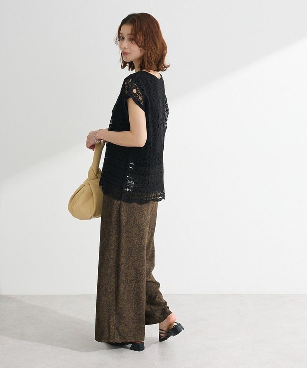 Green Parks ＳＥＴ２点クロシェプルオーバー＋タンクトップ Orange