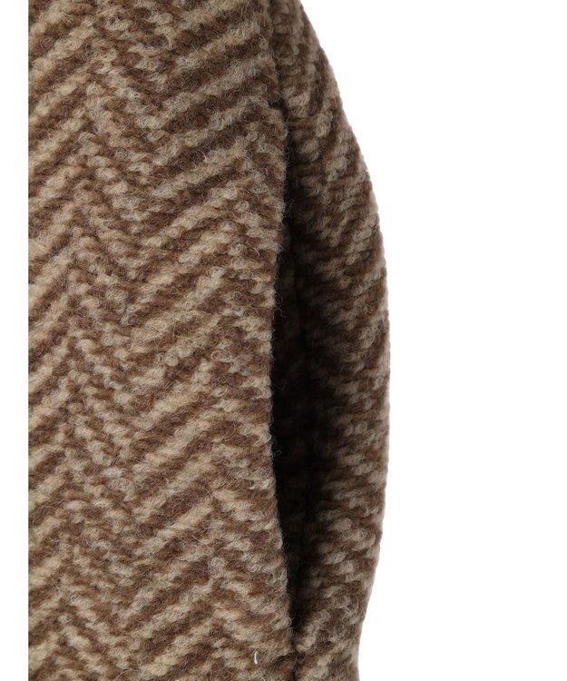 CRAFT STANDARD BOUTIQUE ウール混ガンパッチロングコート Brown