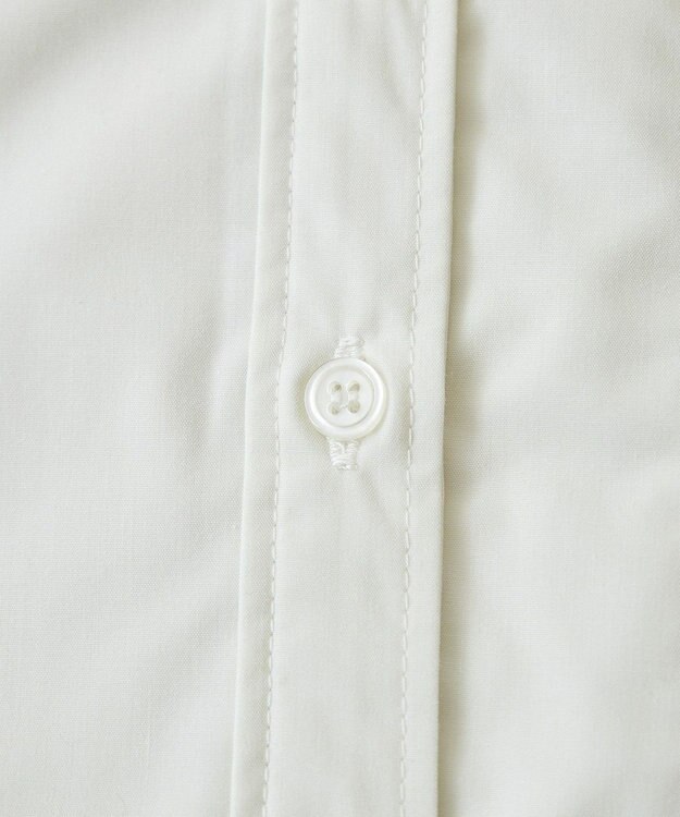 earth music&ecology ロールアップスリーブボクシーシャツ Off White