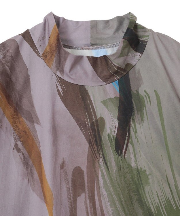 Green Parks ■高橋愛×ＧｒｅｅｎＰａｒｋｓプリントハイネック Dark Gray