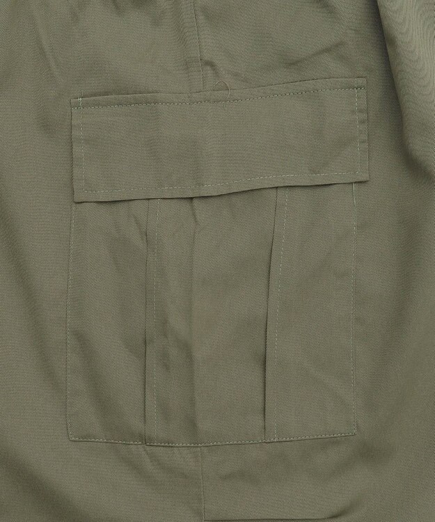 WEGO 【ウエストゴム】イージーカーゴパンツ カーキ