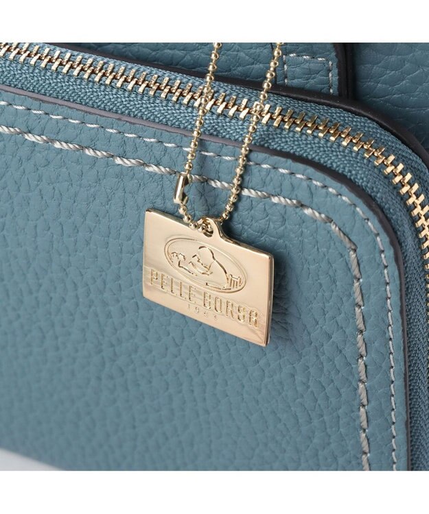 PELLE BORSA お財布ポシェット Reinette レネット 4704 ブルーグレー