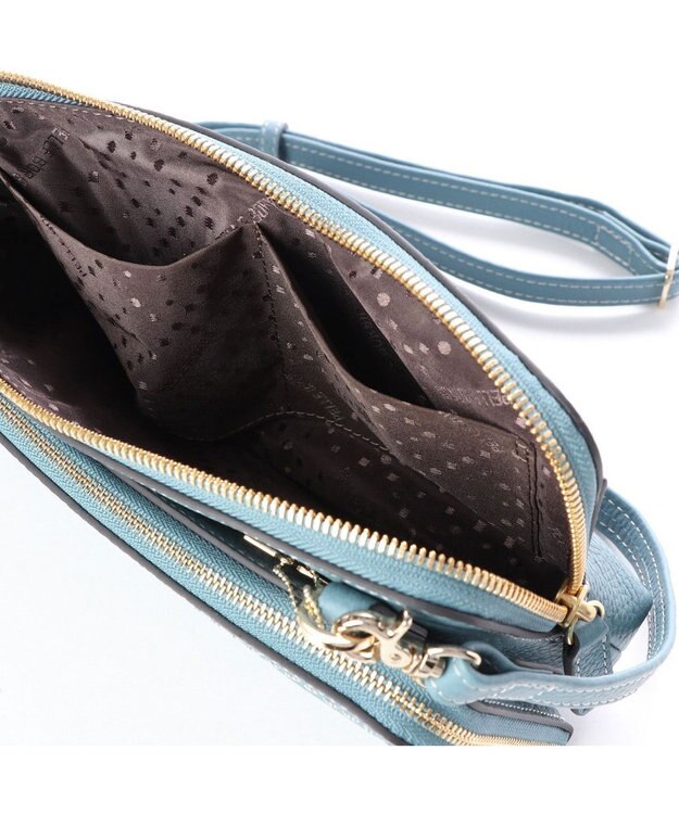 PELLE BORSA お財布ポシェット Reinette レネット 4704 ブルーグレー