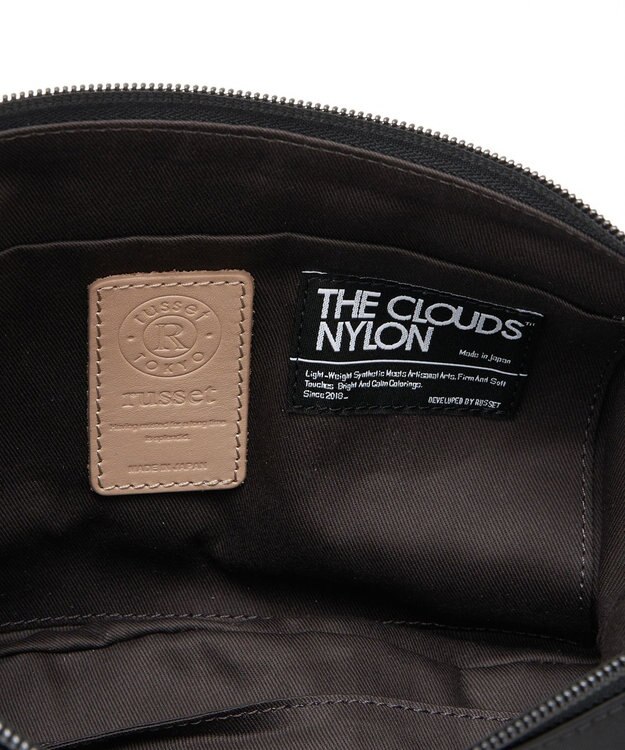 russet ナイロンラウンドショルダーバッグ (CE-1327-WEB) Black2