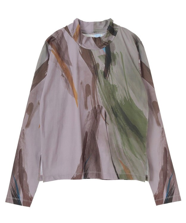 Green Parks ■高橋愛×ＧｒｅｅｎＰａｒｋｓプリントハイネック Dark Gray